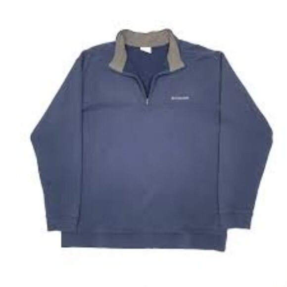 Columbia Other - Columbia men's Long Sleeve 1/4 zip  Pullover Sweatshirt Dark Blue Size L